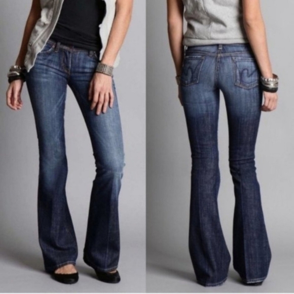 Citizens of Humanity Jeans Ingrid 002 Low  Waist Flare 28W x 30.5L - Picture 1 of 14